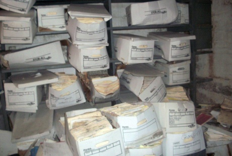 Damaged legal documents